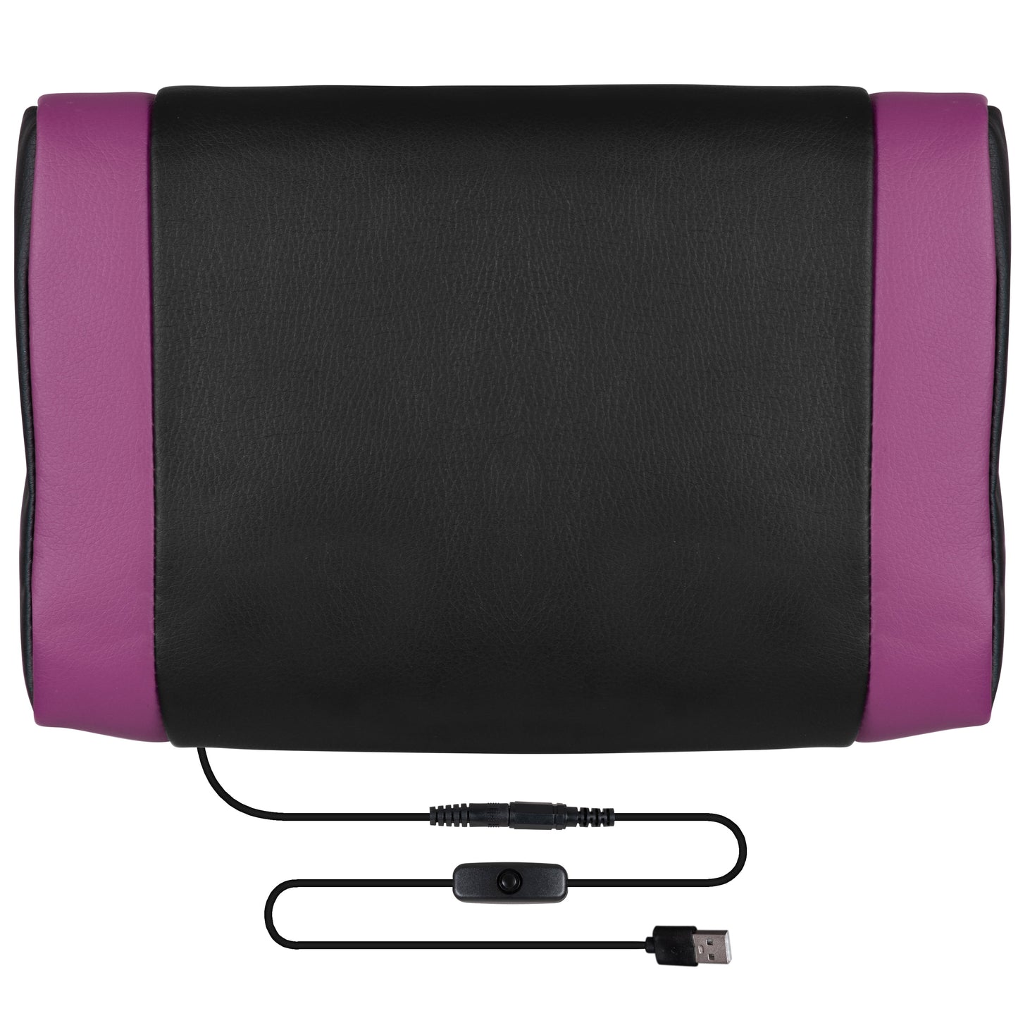 Black/Purple Ergonomic Gaming Chair -Recline Back/Arms, Footrest, Massaging Lumbar
