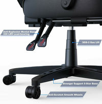 ELECWISH Ergonomic Gaming Chair with Footrest Lumbar Support Recliner Office