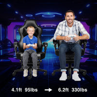 ELECWISH Ergonomic Gaming Chair with Footrest Lumbar Support Recliner Office