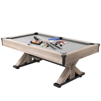 VEVOR 7Ft Billiards Table Combo Set 3-In-1 Multi Game Pool Table Full Accessory