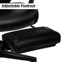 ELECWISH Ergonomic Gaming Chair with Footrest Lumbar Support Recliner Office