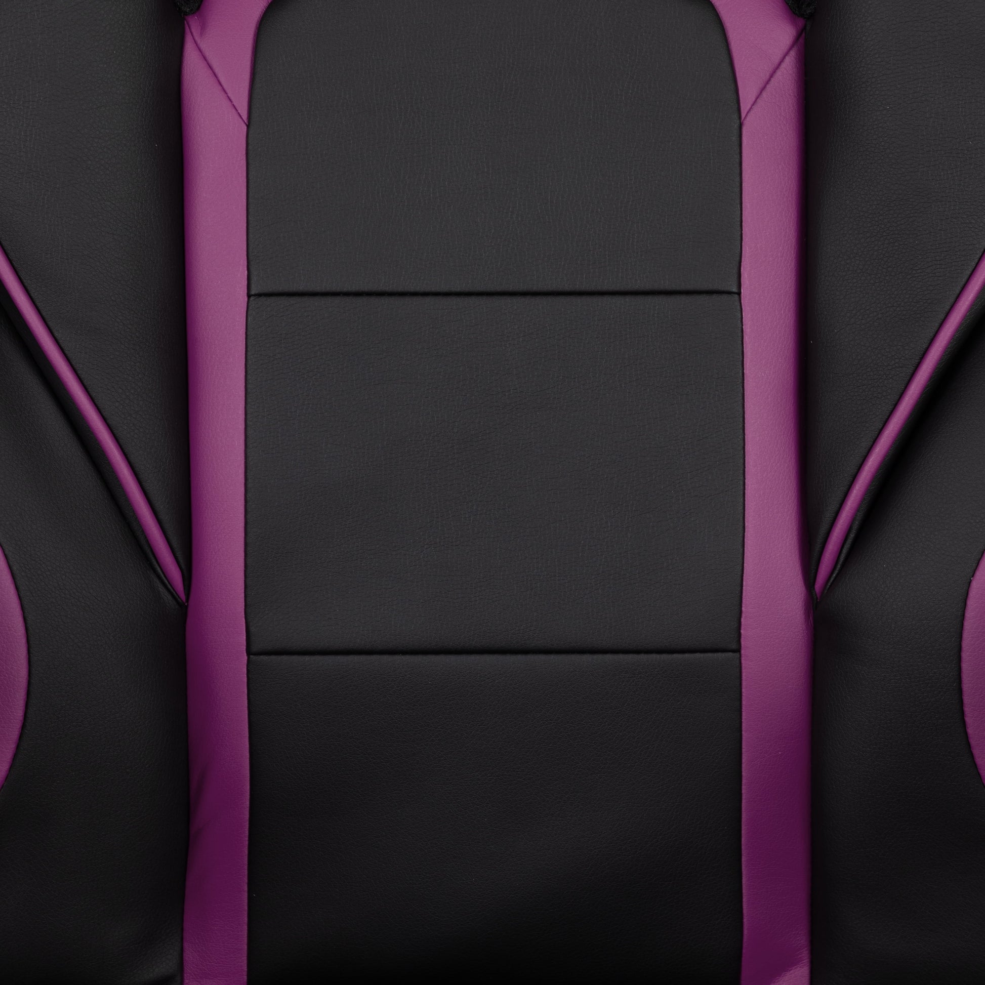 Black/Purple Ergonomic Gaming Chair -Recline Back/Arms, Footrest, Massaging Lumbar