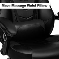 ELECWISH Ergonomic Gaming Chair with Footrest Lumbar Support Recliner Office