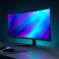 34 In. 1500R Curved Gaming Monitor, WQHD 3440X1440P 144Hz Ultra-Wide Computer Screen W/Freesync, Hdmi&Displayport, Black